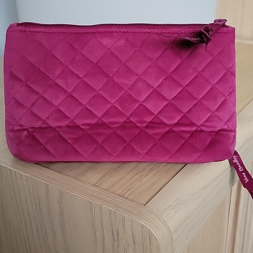 Vera Bradley Quilted Makeup Bag in Purple Fuscia - Picture 3 of 7